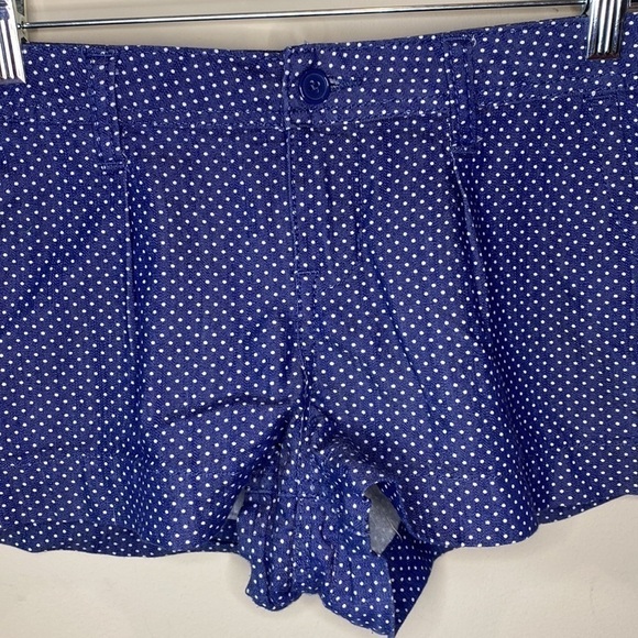 American Rag Blue Cotton Blend Polka Dot Short Size 9 - Picture 4 of 15